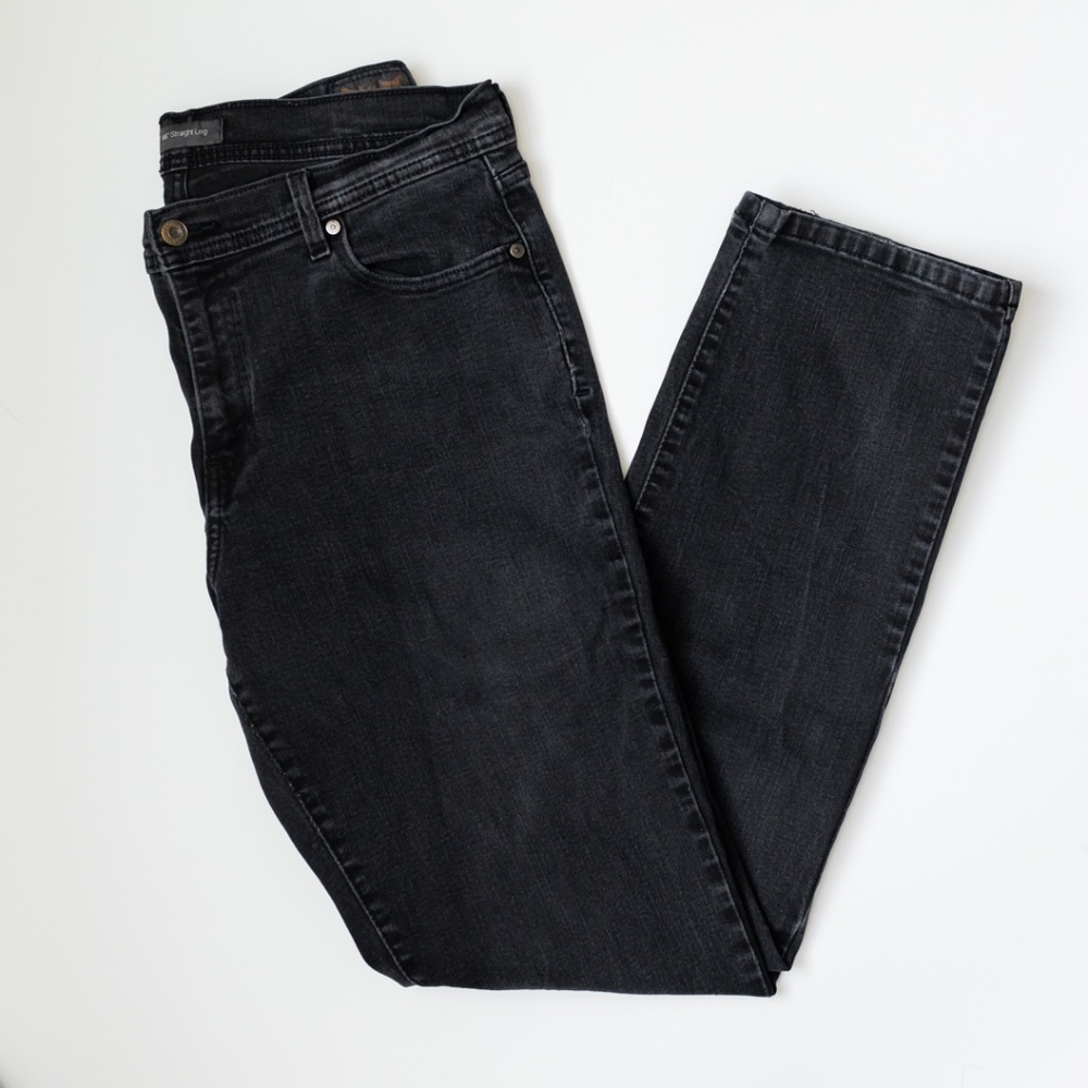 Levi's 505 Straight Leg Black Jeans Size 16